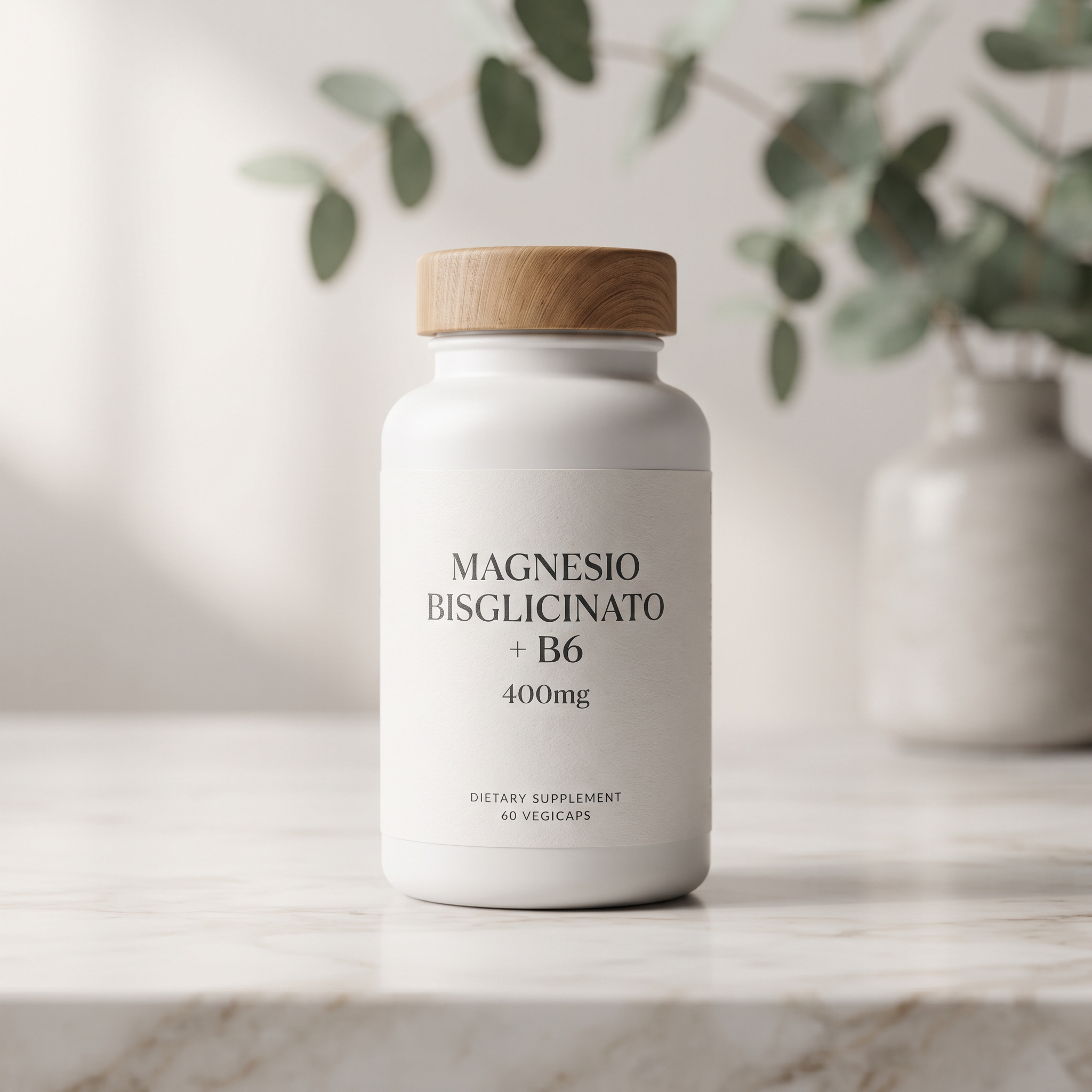 Magnesio Bisglicinato Puro + Vitamina B6