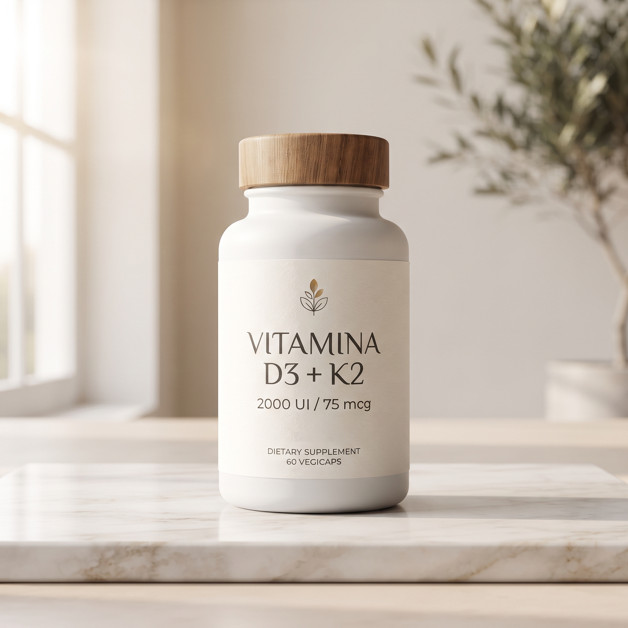 Vitamina D3 2000 UI + K2 MK-7
